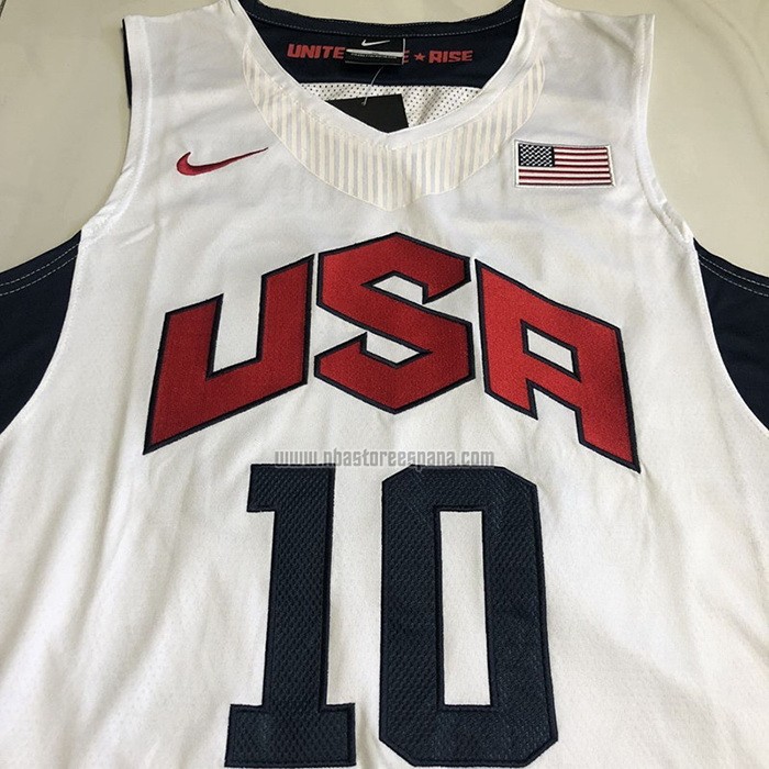 Camiseta USA 2012 Kobe Bryant NO 10 Blanco
